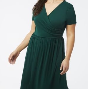 Carnation wrap maxi dreas